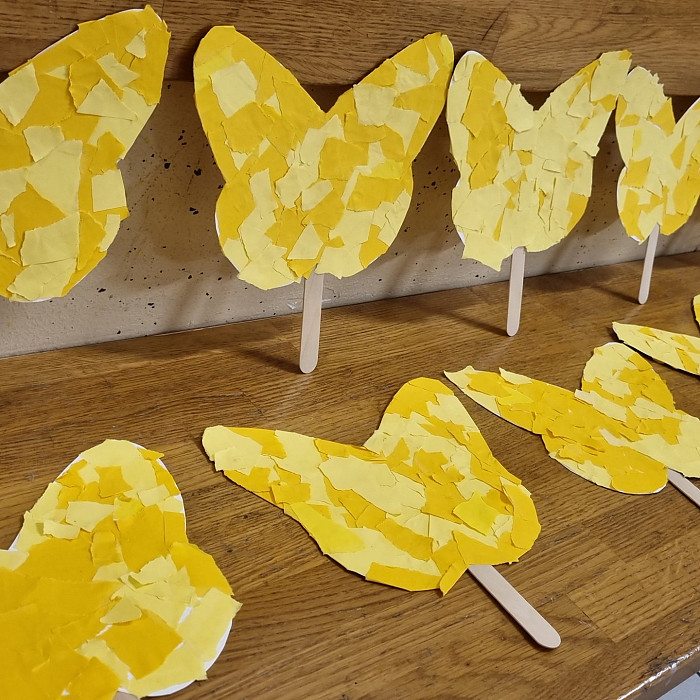 Bodoči prvošolci spoznali ledinskega metulja