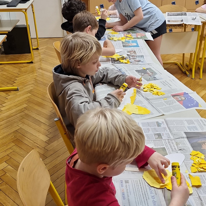 Bodoči prvošolci spoznali ledinskega metulja