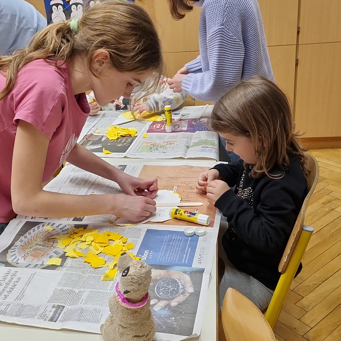 Bodoči prvošolci spoznali ledinskega metulja