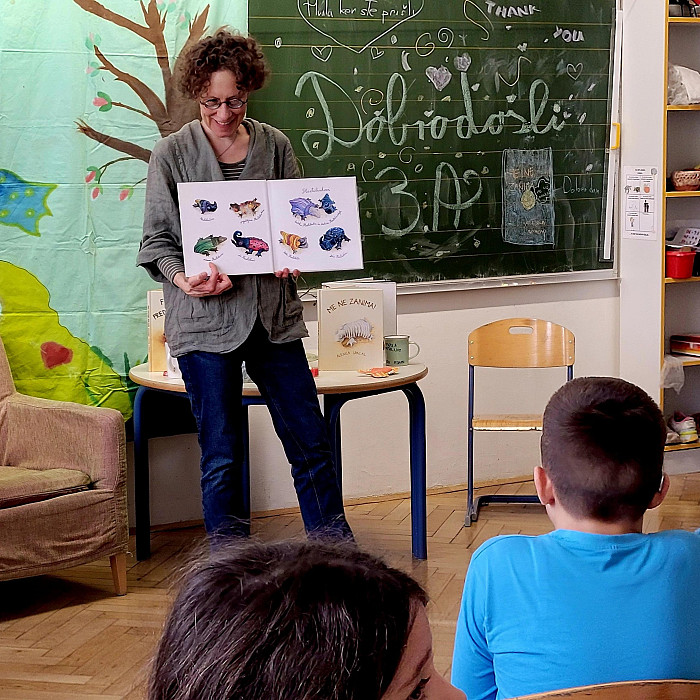 Obisk pisateljice, ilustratorke in pravljičarke Alenke Spacal