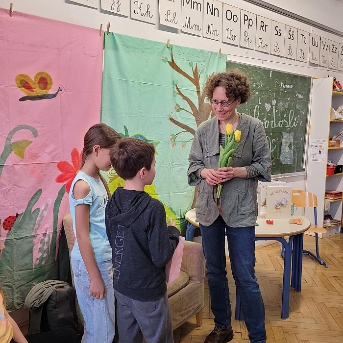 Obisk pisateljice, ilustratorke in pravljičarke Alenke Spacal