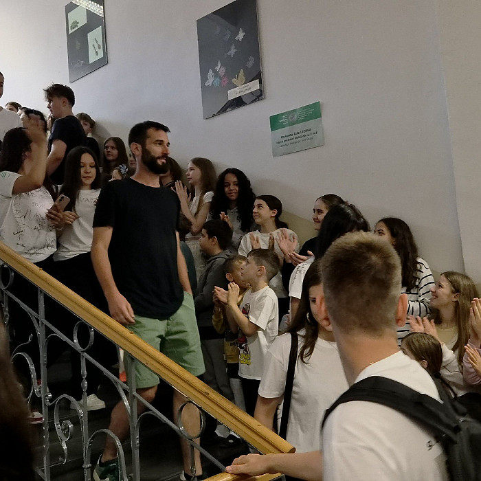 Slavnostni mimohod devetošolcev